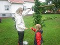  The kids helped out